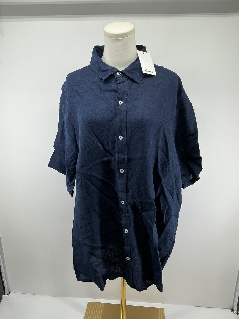 100% European Linen Relaxed Short Sleeve Shirt